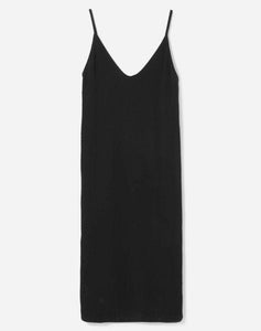 Slip Dress Midi - Black