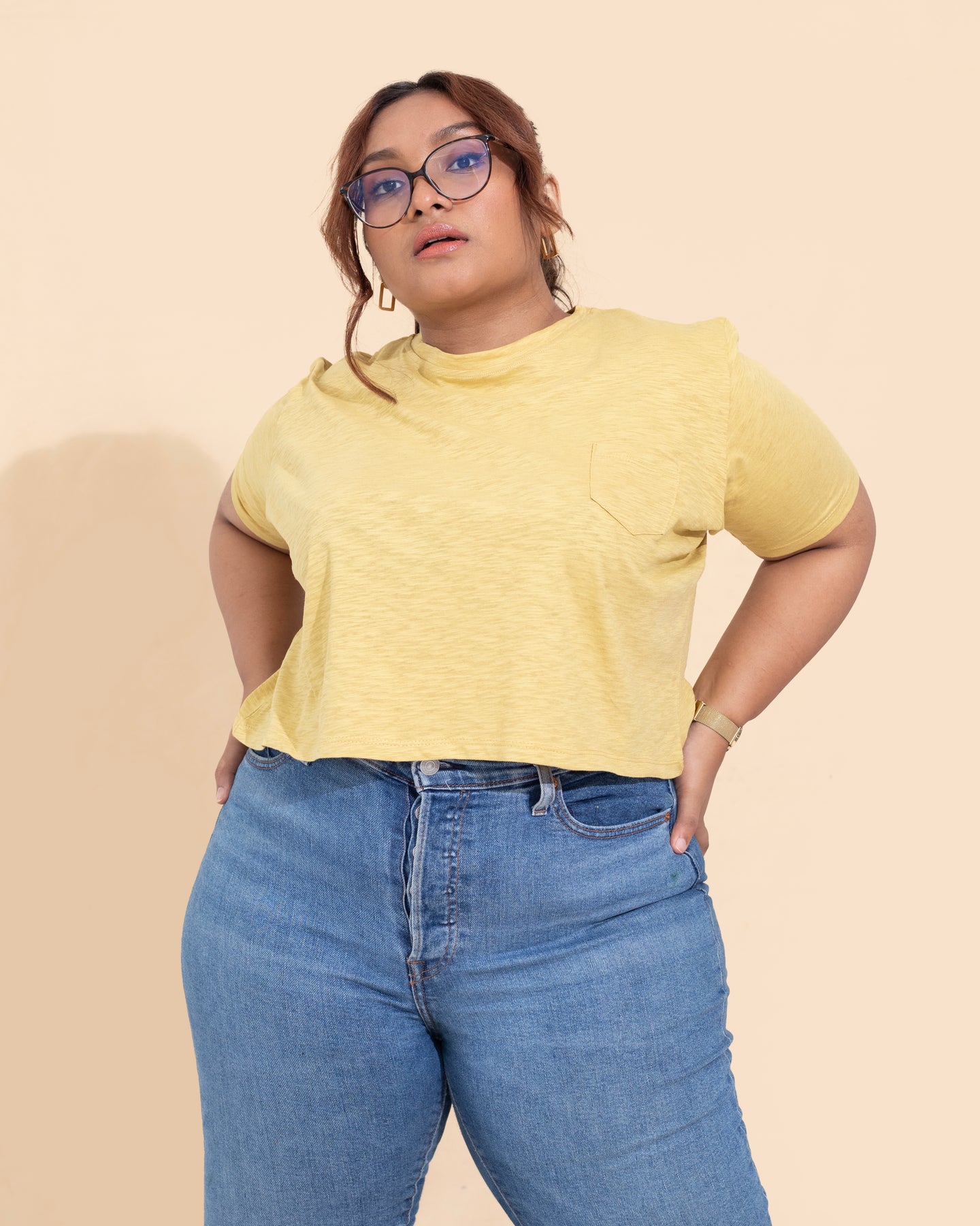 Oversized Crew Crop - Tuscany