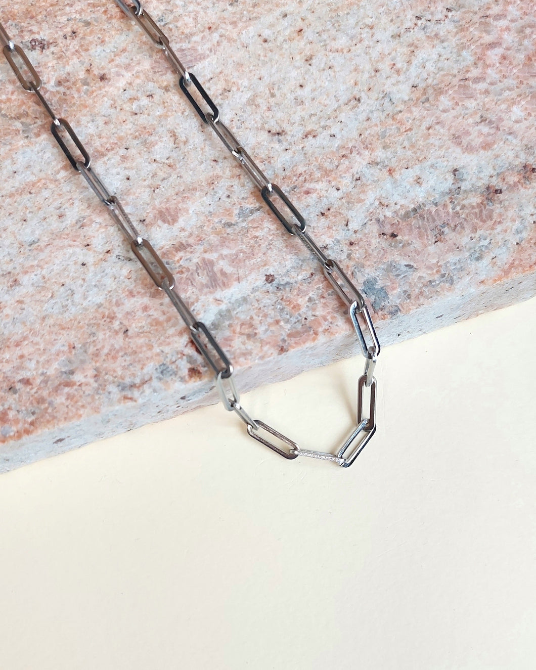 Sterling Silver Chunky Chain Necklace