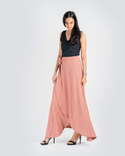 Load image into Gallery viewer, Maxi Wrap Skirt - Coral
