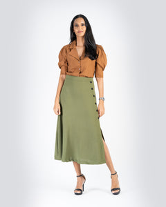 Midi Skirt - Olive