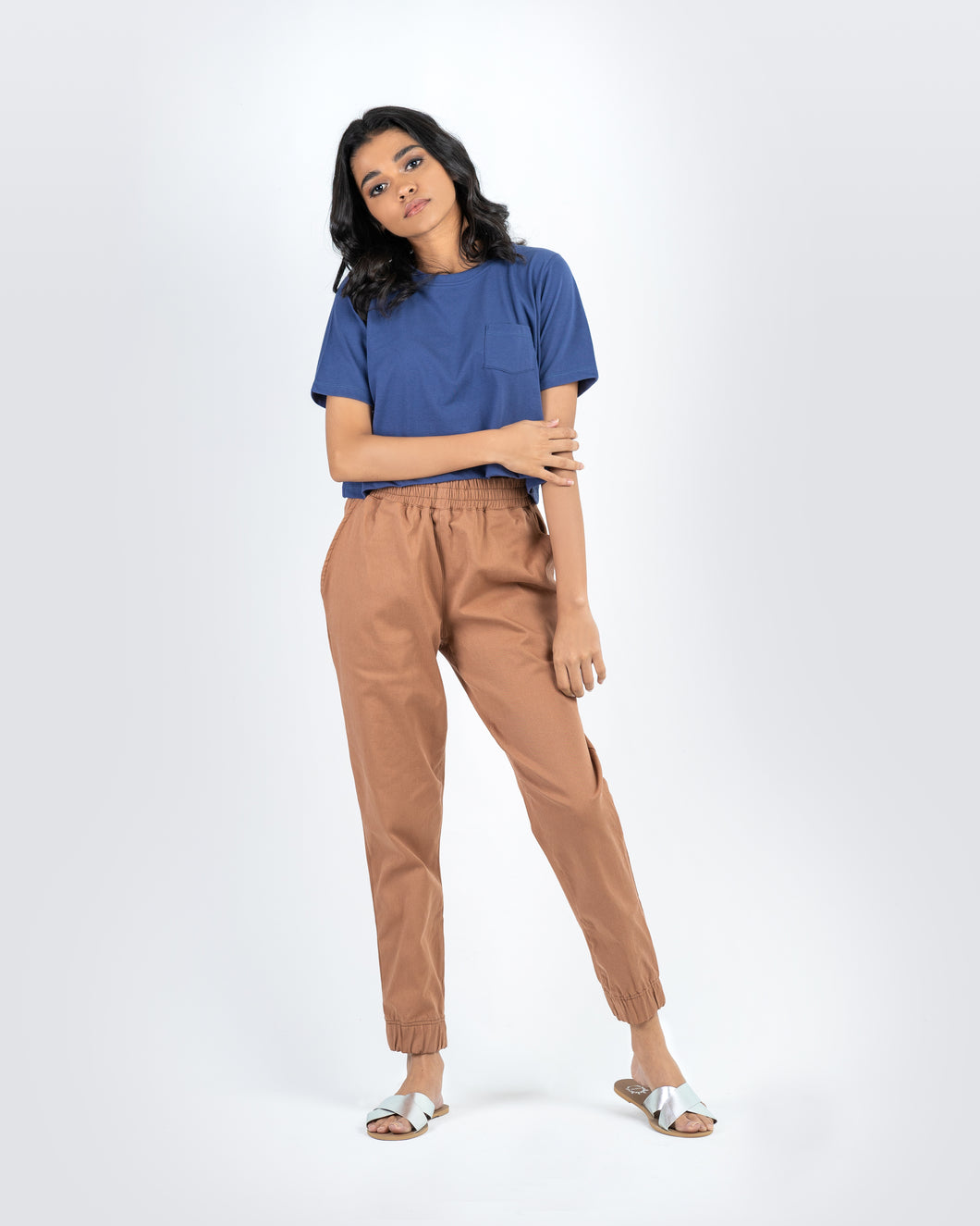 Oversized Crew Crop - Navy
