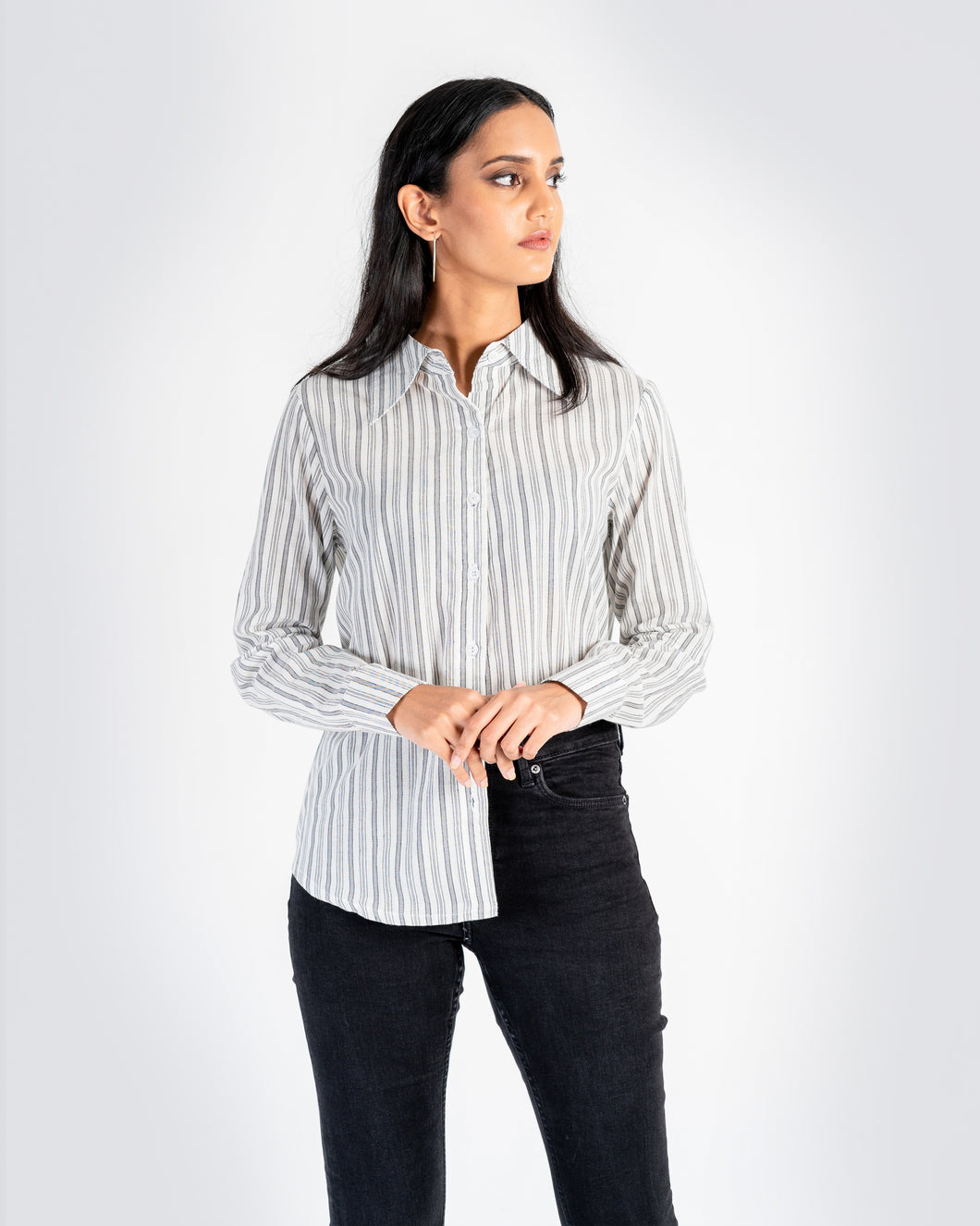 Day Shirt Stripe - Grey