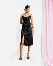 Load image into Gallery viewer, Cowl Dress - Black
