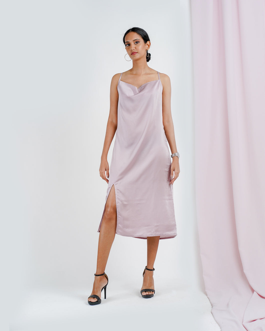 Cowl Dress - Lavender
