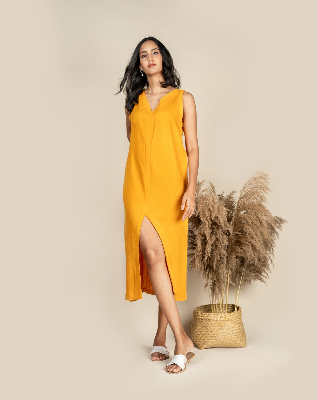 Summer Ray Dress - Mustard
