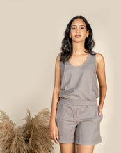 Load image into Gallery viewer, Linen Cami + Short set - Fossil
