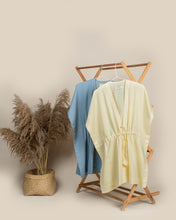 Load image into Gallery viewer, Linen Mini Kaftan - Baby Yellow
