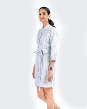 Load image into Gallery viewer, Day Shirt Dress Mini - Blue Stripes
