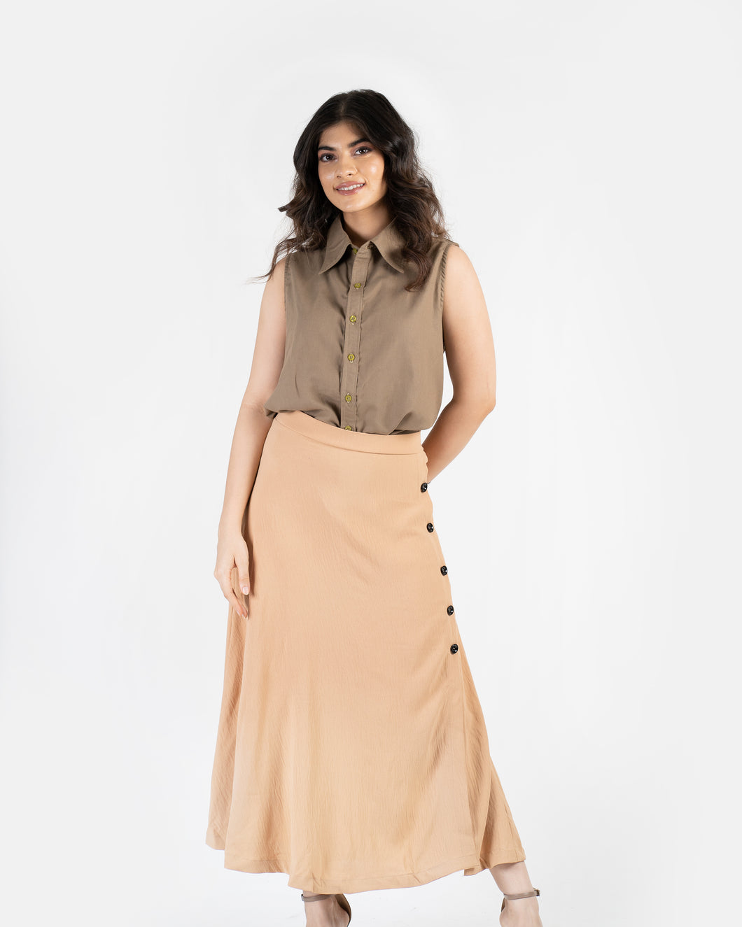Sleeveless Shirt - Olive