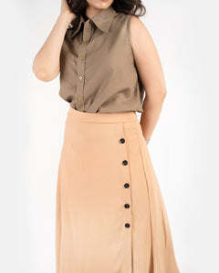 Midi Skirt - Beige