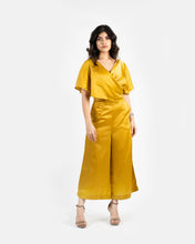 Load image into Gallery viewer, Satin Jumpsuit - Mustard
